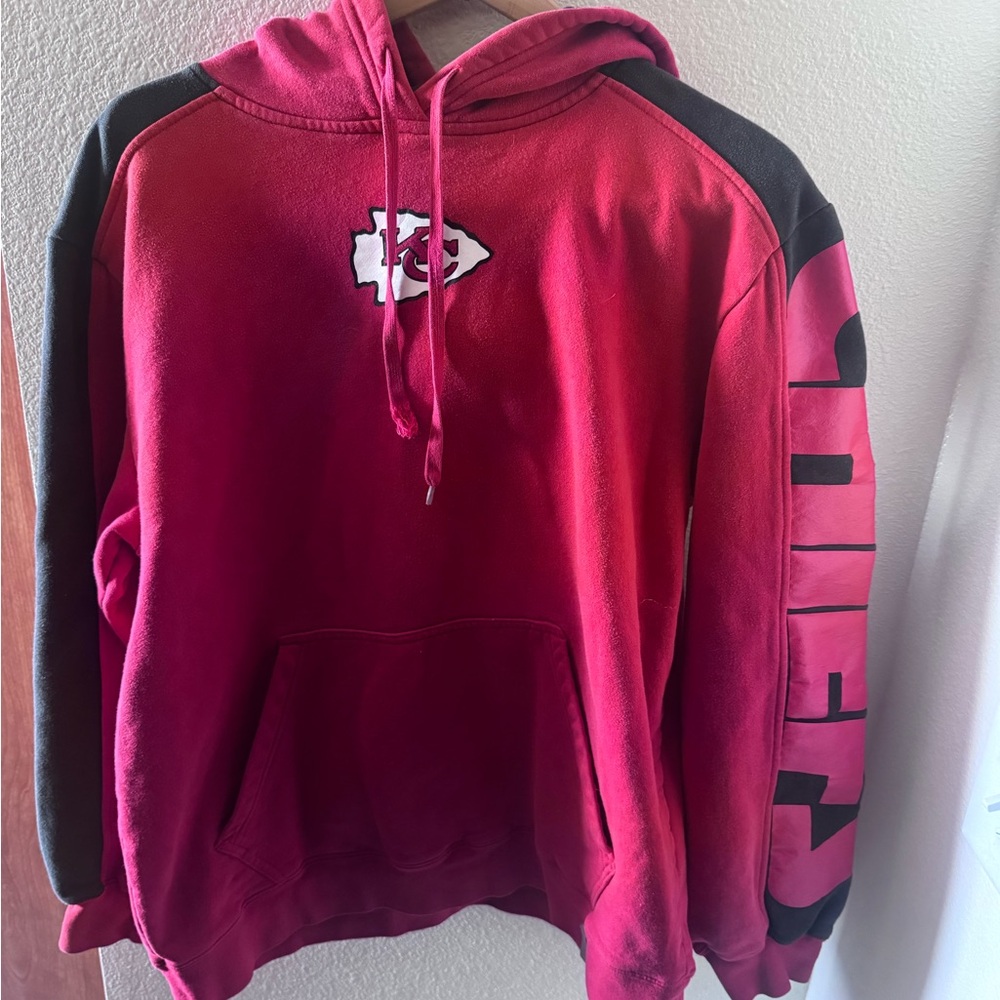 Kansas City Chiefs Red and Black Pullover Hoodie
